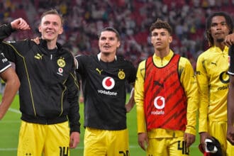Maximilian Beier, Marcel Sabitzer, Samuele Inacio und Carney Chukwuemeka
