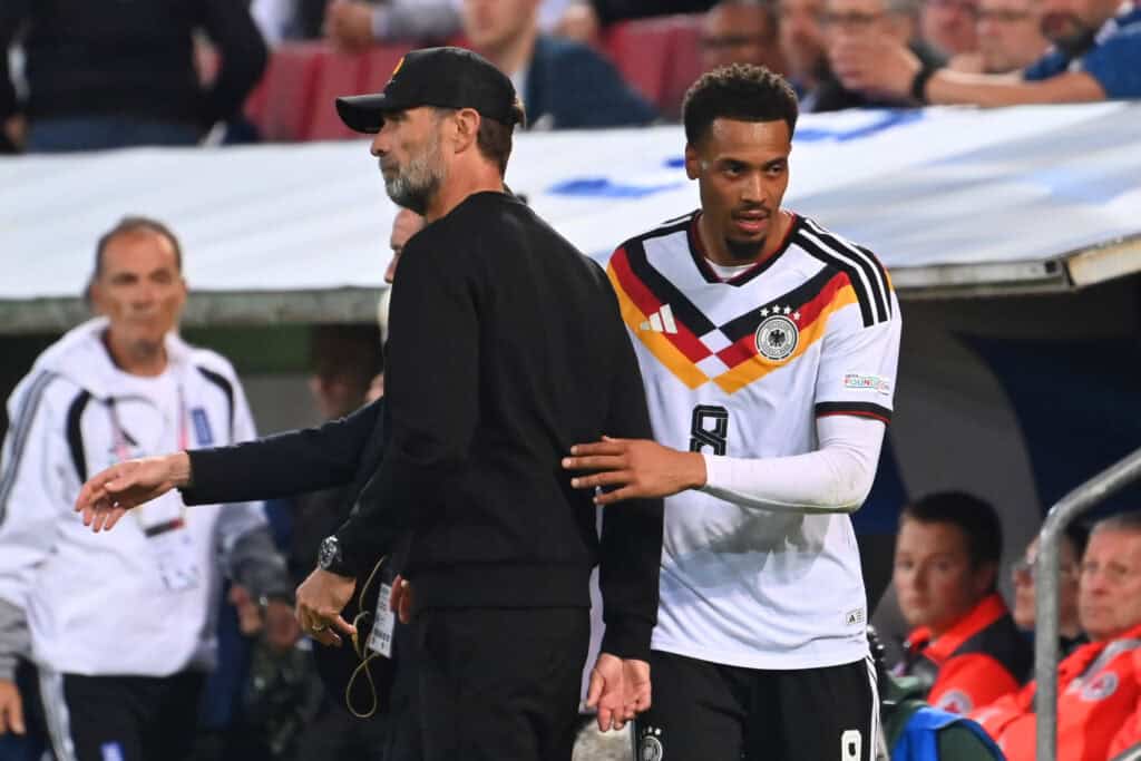 Jürgen Klopp und Felix Nmecha