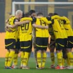 BVB-Mannschaftskreis vor Union Berlin