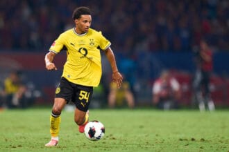 Miguel Adje Dortmund, AUGUST 1, 2026 - Football / Soccer : International Friendly, L‰nderspiel, Nationalmannschaft match between FC Tokyo -1 Borussia Dortmund at MUFG STADIUM National Stadium in Tokyo, Japan. PUBLICATIONxNOTxINxJPN aflo_339794831 KenxAsakurax