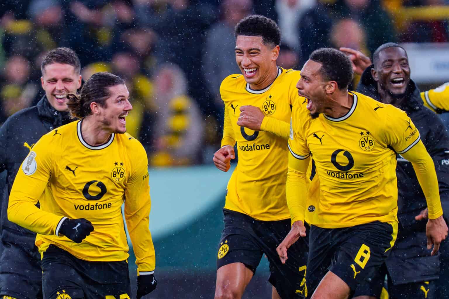 Marcel Sabitzer, Jobe Bellingham und Felix Nmecha